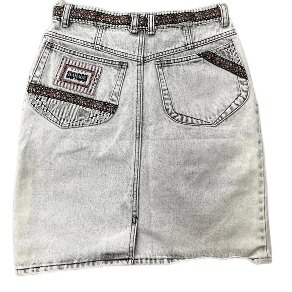Very Rare vintage Major Damage denim skirt. - Picture 2 of 7
